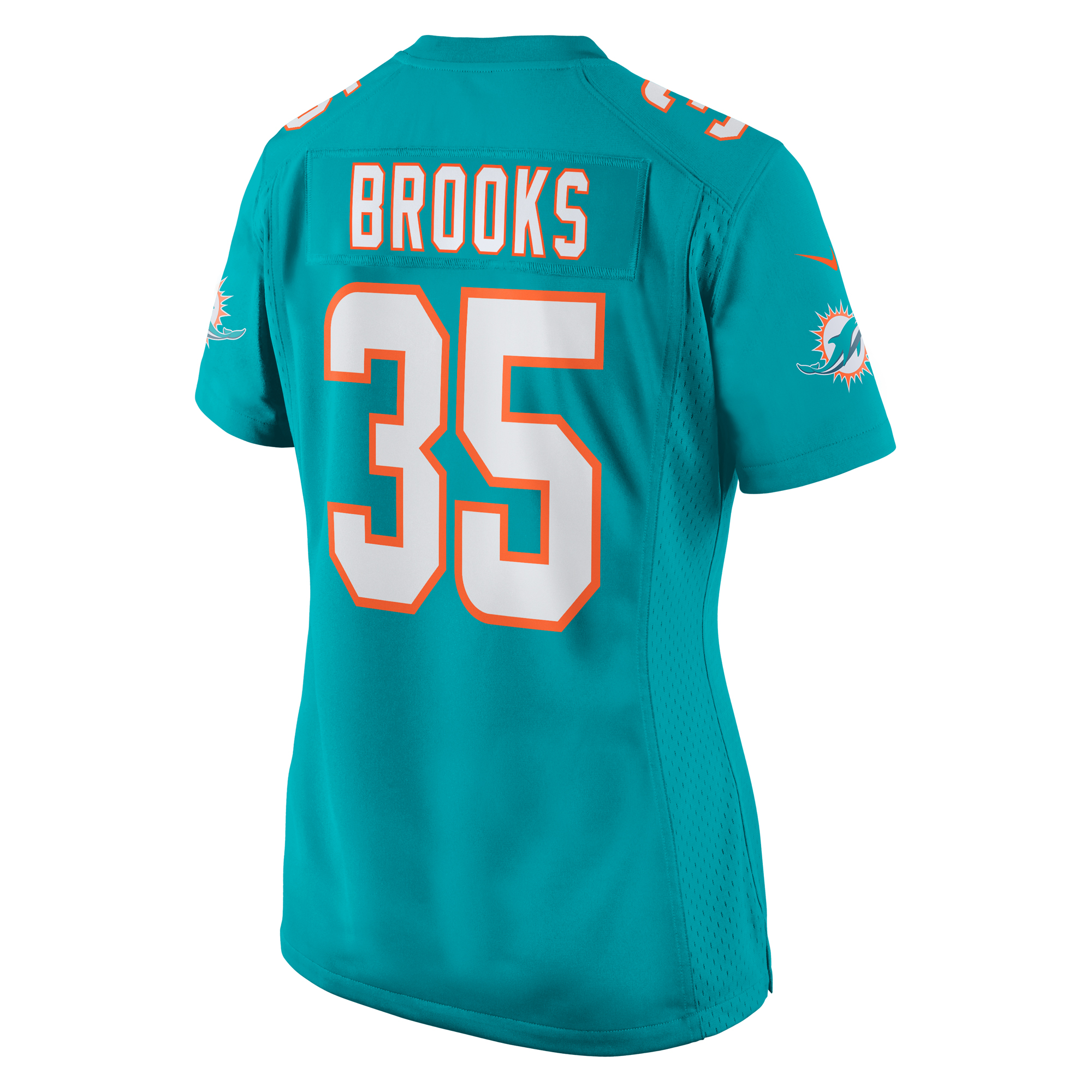 Women's Nike Christopher Brooks Aqua Miami Dolphins Team Game Jersey - Image 4