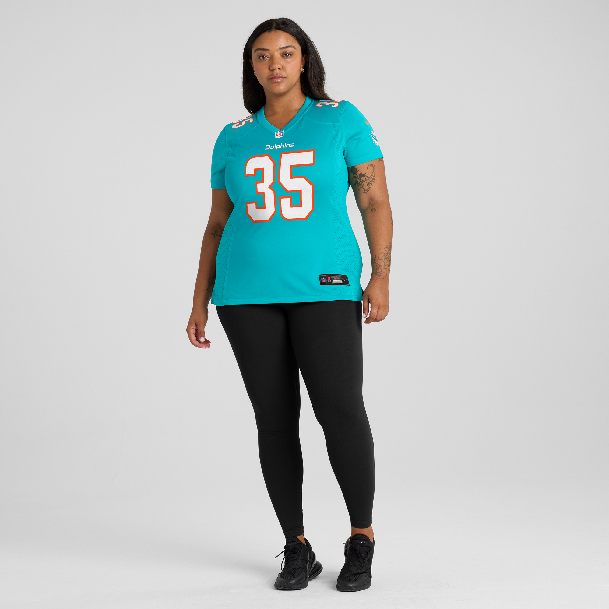 Women's Nike Christopher Brooks Aqua Miami Dolphins Team Game Jersey - Image 7