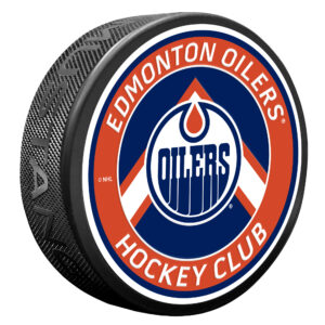 Edmonton Oilers Chevron Banner Puck