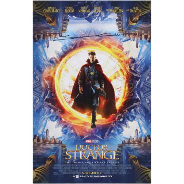 Benedict Cumberbatch Doctor Strange Autographed 11" x 17" Movie Poster