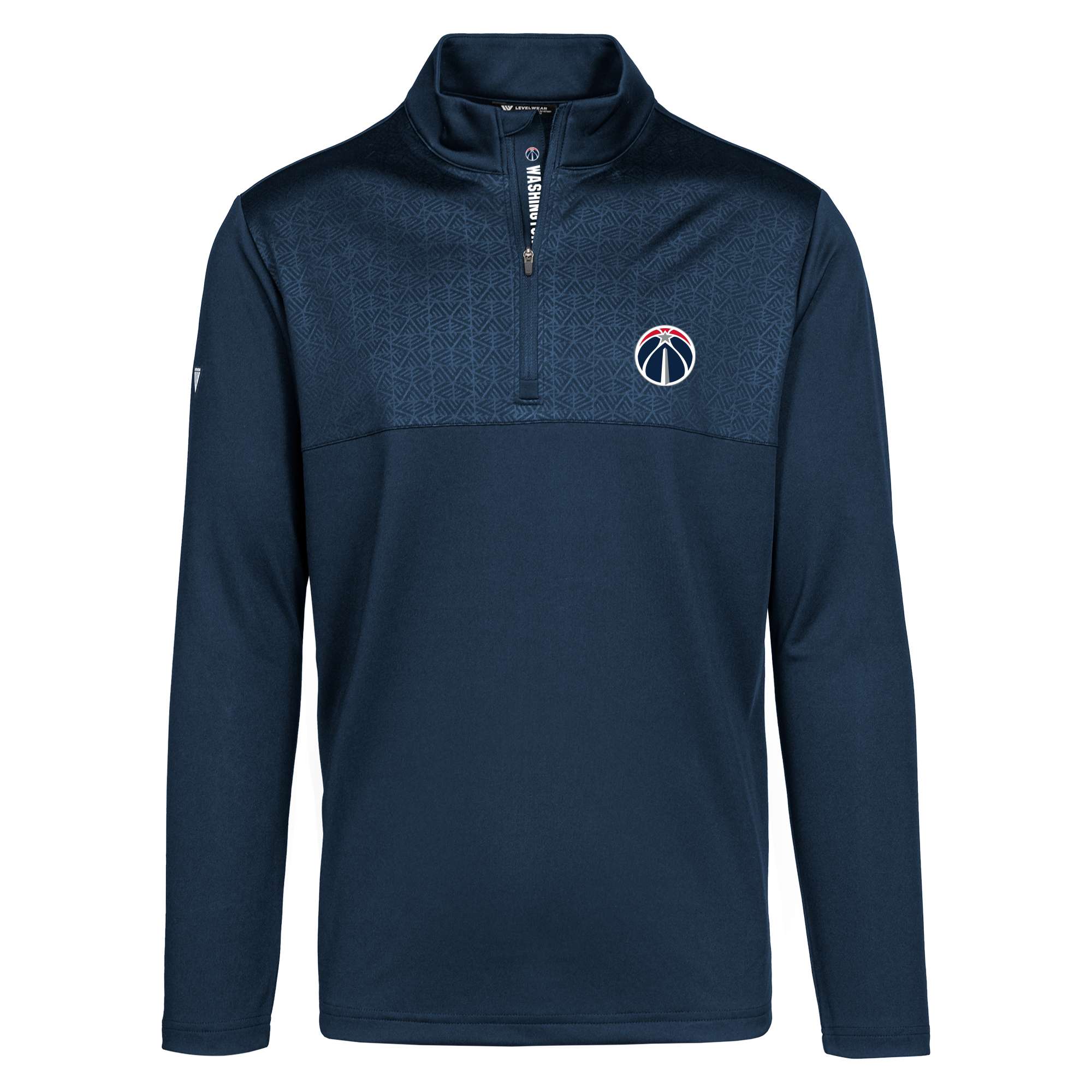Men's Levelwear Navy Washington Wizards Truth Insignia Core Quarter-Zip Pullover Top
