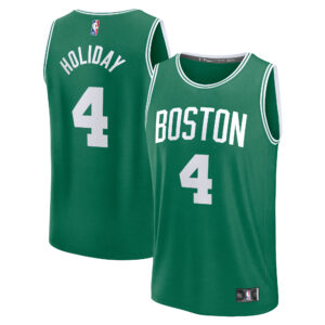 Men's Fanatics Jrue Holiday Kelly Green Boston Celtics Fast Break Player Jersey - Icon Edition