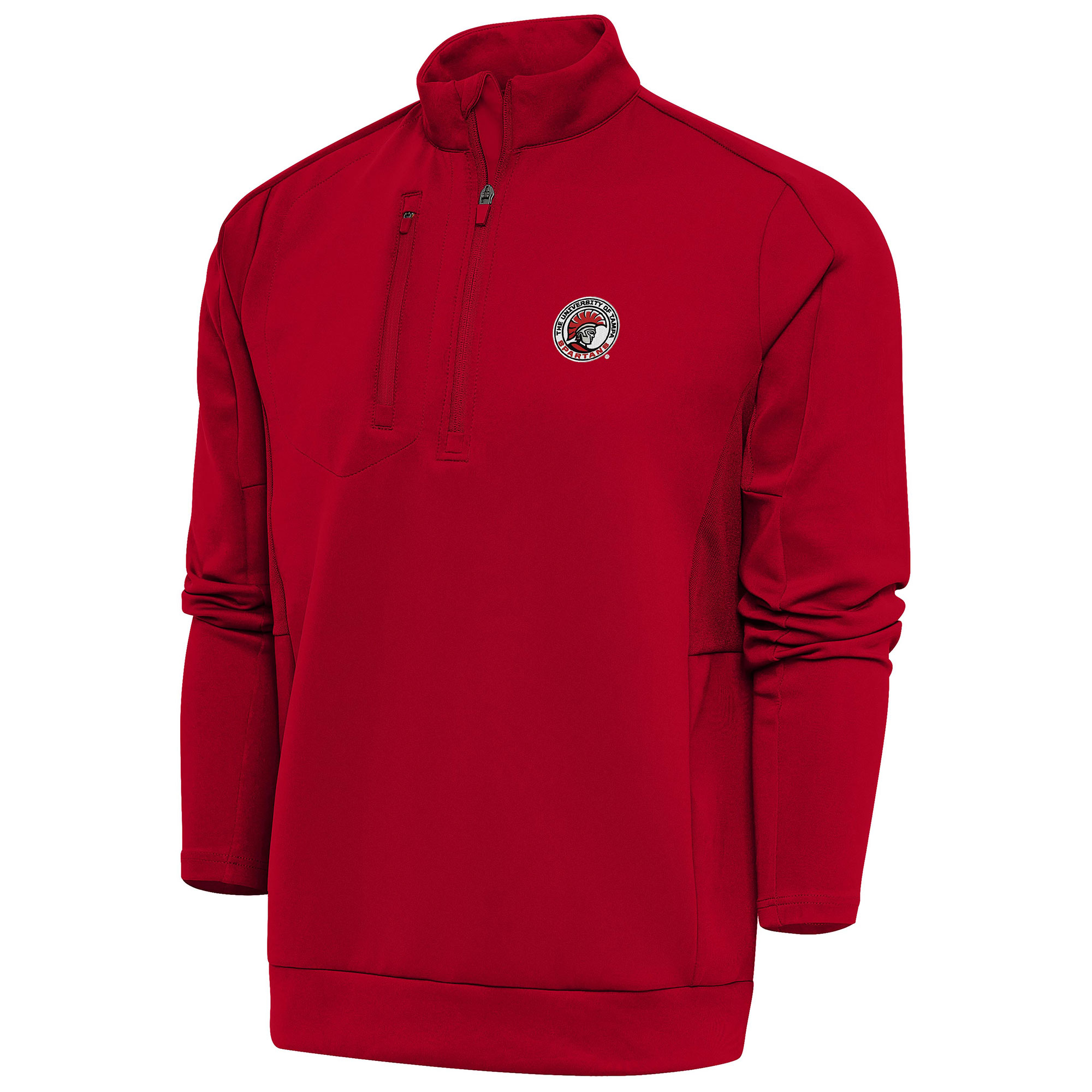 Men's Antigua Red Tampa Spartans Generation Quarter-Zip Pullover Top