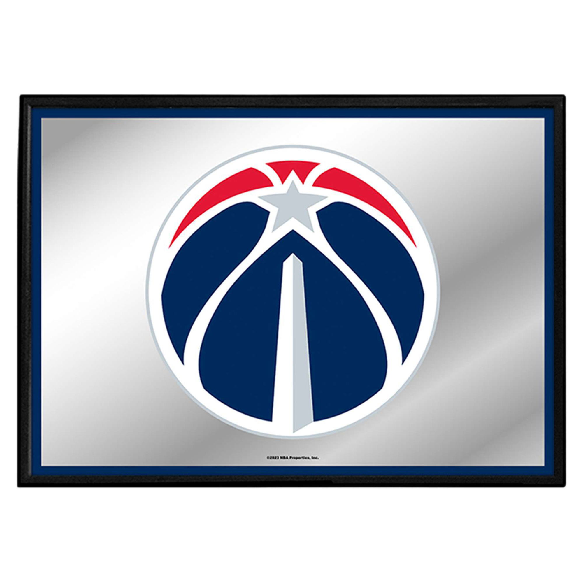 Washington Wizards 27" x 19" Framed Mirrored Wall Sign - Image 2