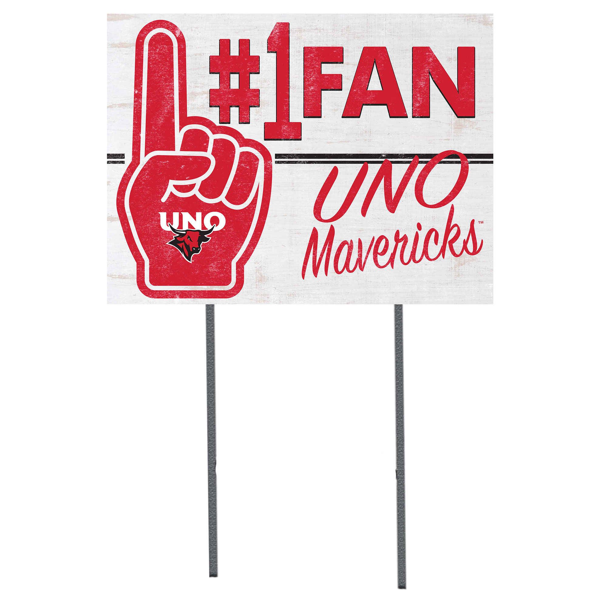 Nebraska Omaha Mavericks 18'' x 24'' #1 Fan Yard Sign