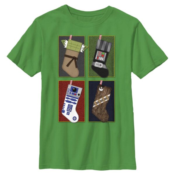 Youth Mad Engine  Kelly Green Star Wars Galactic Stockings Graphic T-Shirt