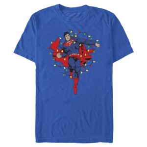Men's Mad Engine Royal Superman Lights Graphic T-Shirt