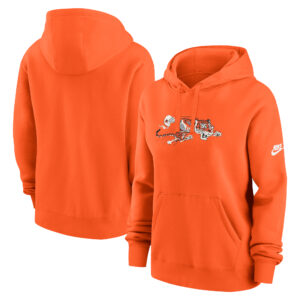 Women's Nike Orange Cincinnati Bengals Club Fleece Pullover Hoodie