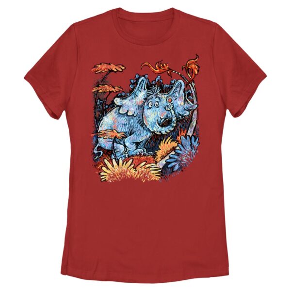 Women's Mad Engine Red Dr. Seuss Horton Painter Graphic T-Shirt