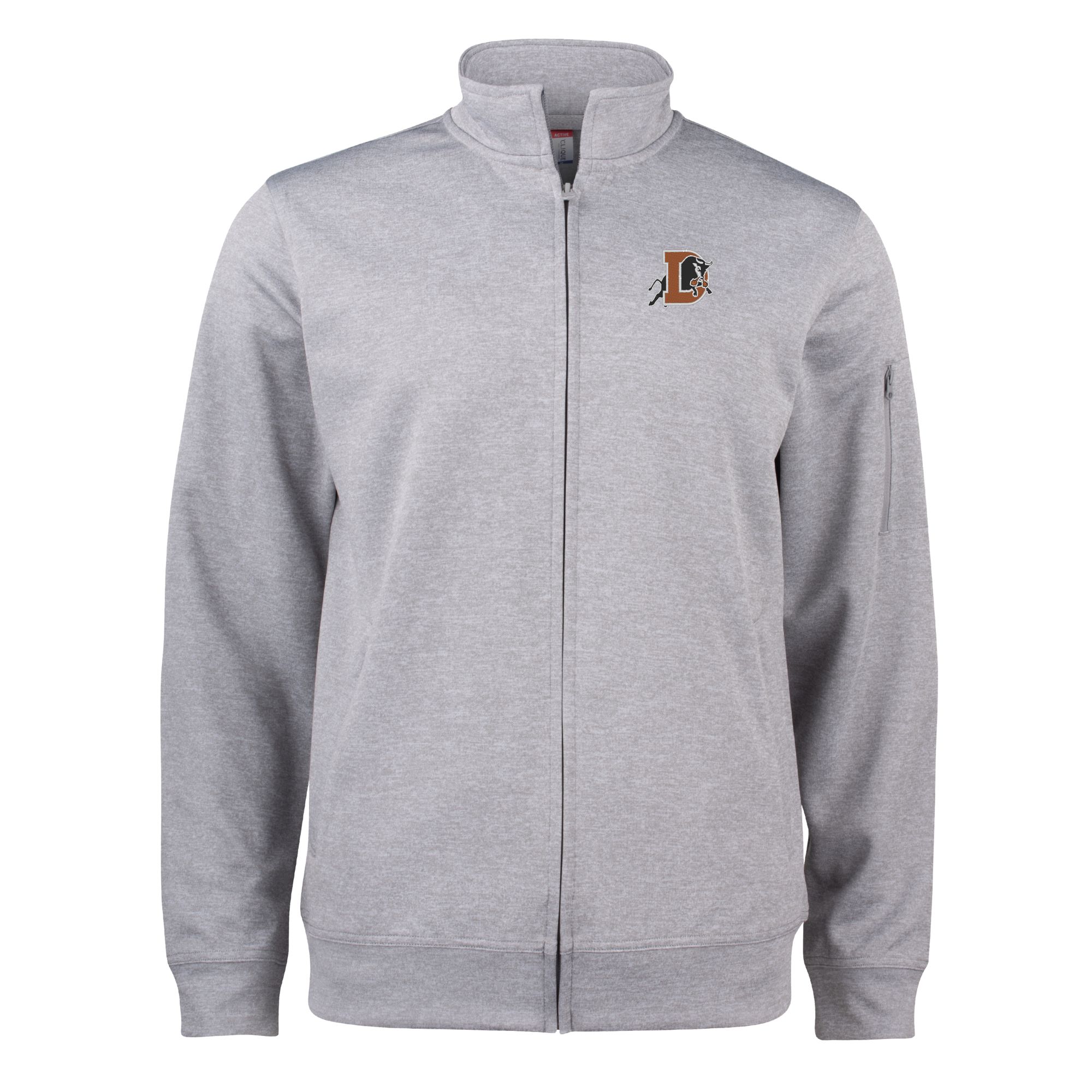 Unisex Cutter & Buck Gray Durham Bulls Clique Lift Eco Performance Full-Zip Jacket - Image 3