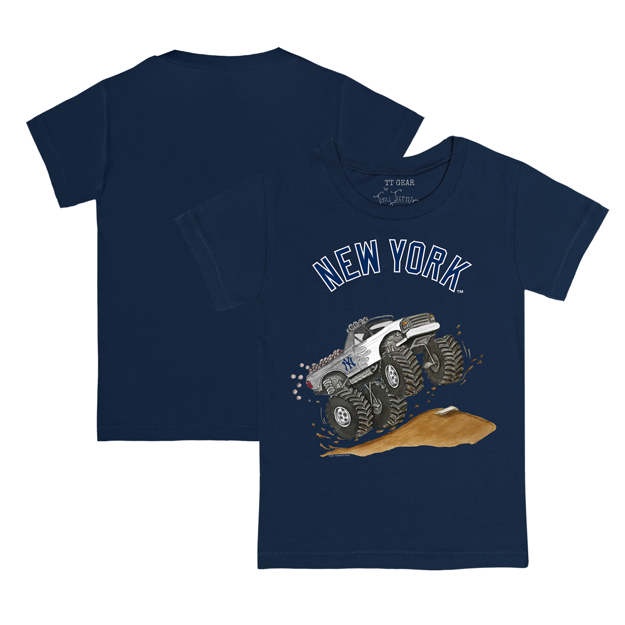 Youth Tiny Turnip Navy New York Yankees Monster Truck T-Shirt - Image 5