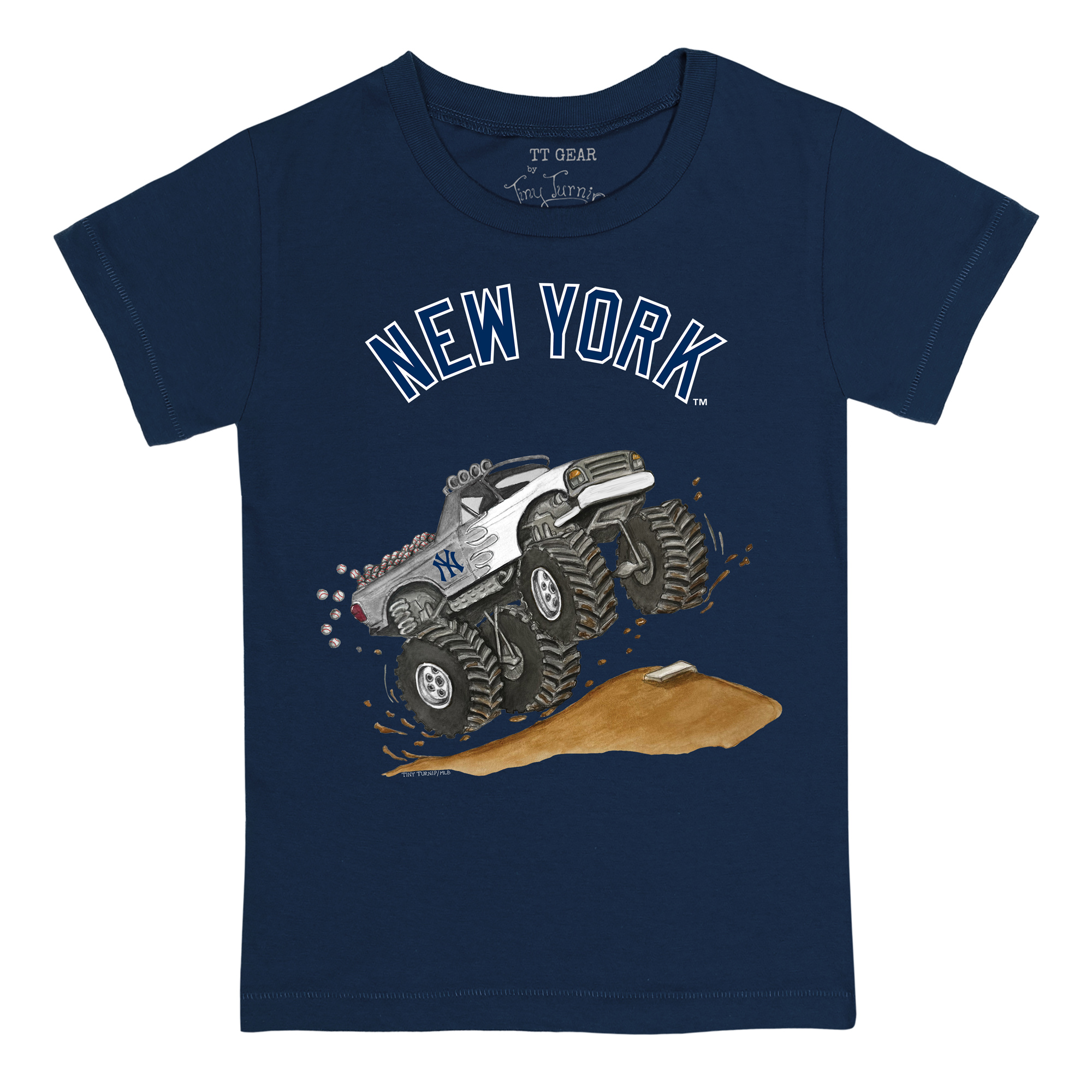 Youth Tiny Turnip Navy New York Yankees Monster Truck T-Shirt - Image 6