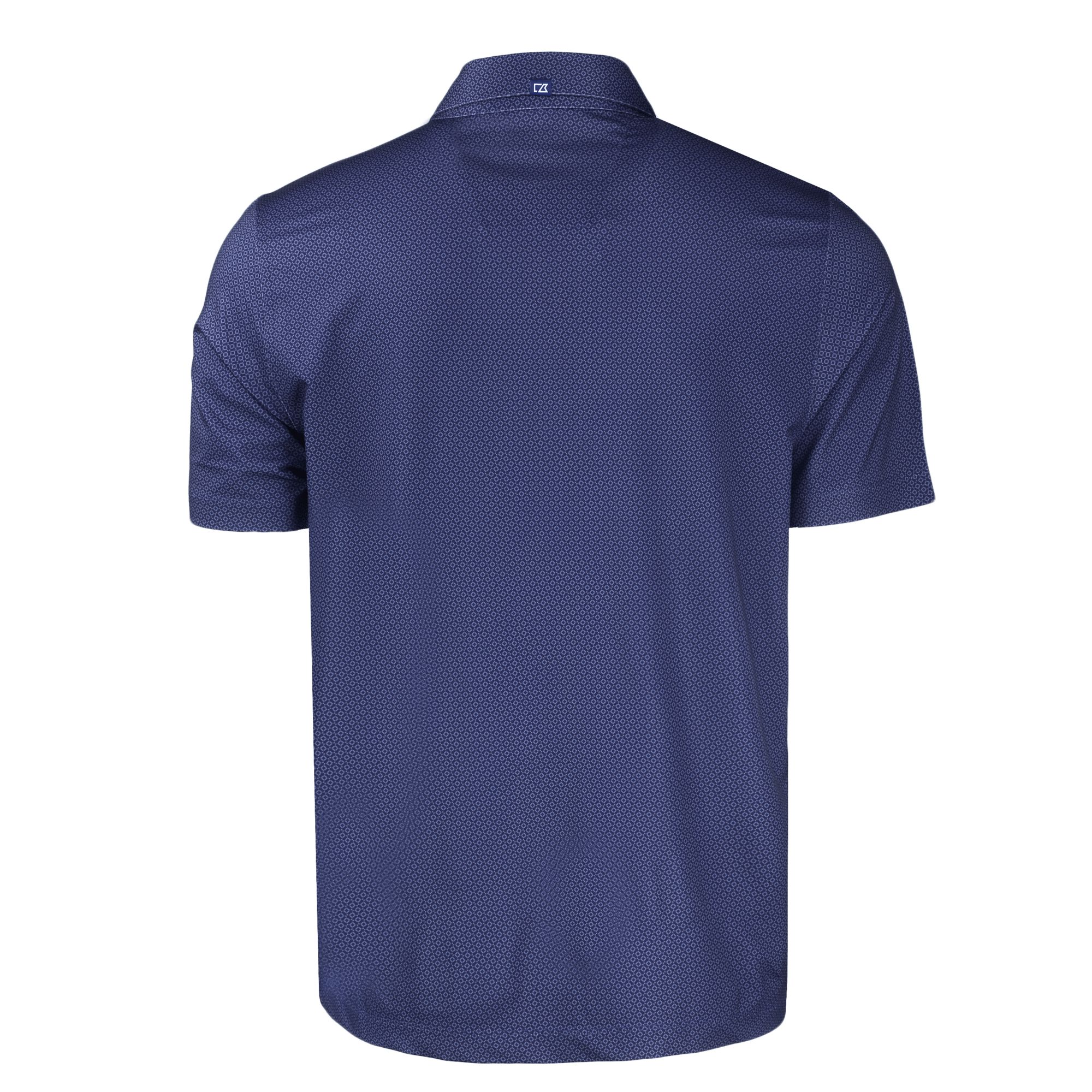Men's Cutter & Buck Navy Miami Dolphins Americana Pike Eco Tonal Geo Print Stretch Recycled Polo - Image 4