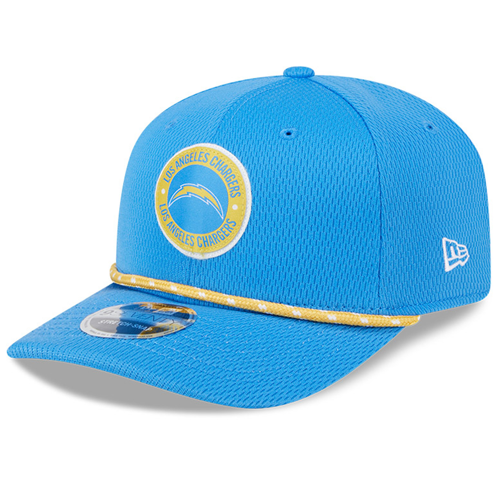 Men's New Era Blue Los Angeles Chargers 2024 Sideline 9SEVENTY Stretch-Snap Hat - Image 4
