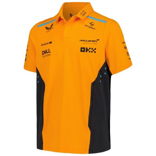 Youth Castore  Orange McLaren F1 Team Polo - Image 6