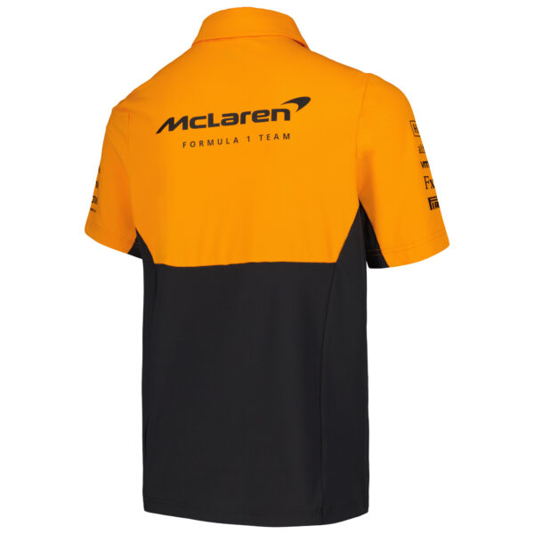 Youth Castore  Orange McLaren F1 Team Polo - Image 7
