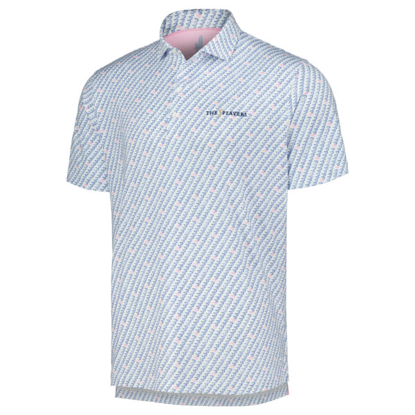 Men's johnnie-O White THE PLAYERS Shrimpy Printed Featherweight Performance Polo - Image 7
