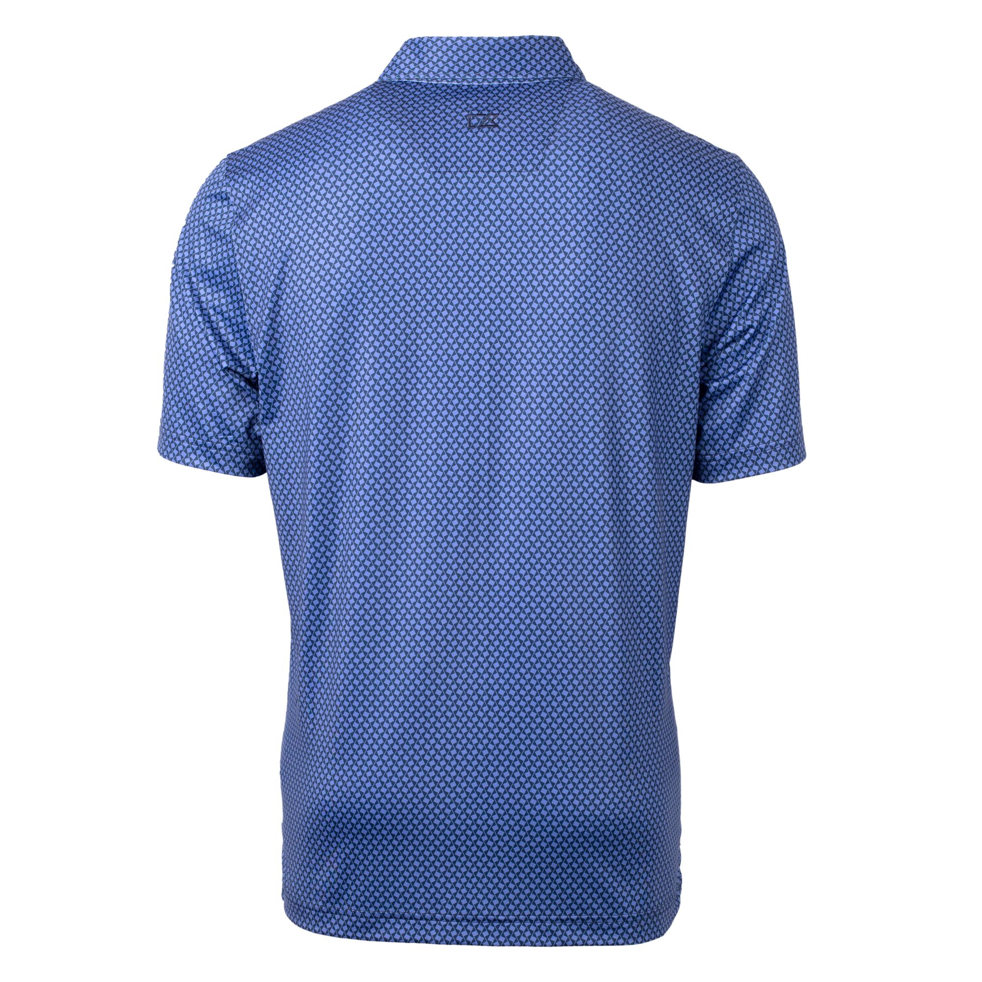 Men's Cutter & Buck Navy Citadel Bulldogs Vault Pike Banner Print Stretch Polo - Image 7