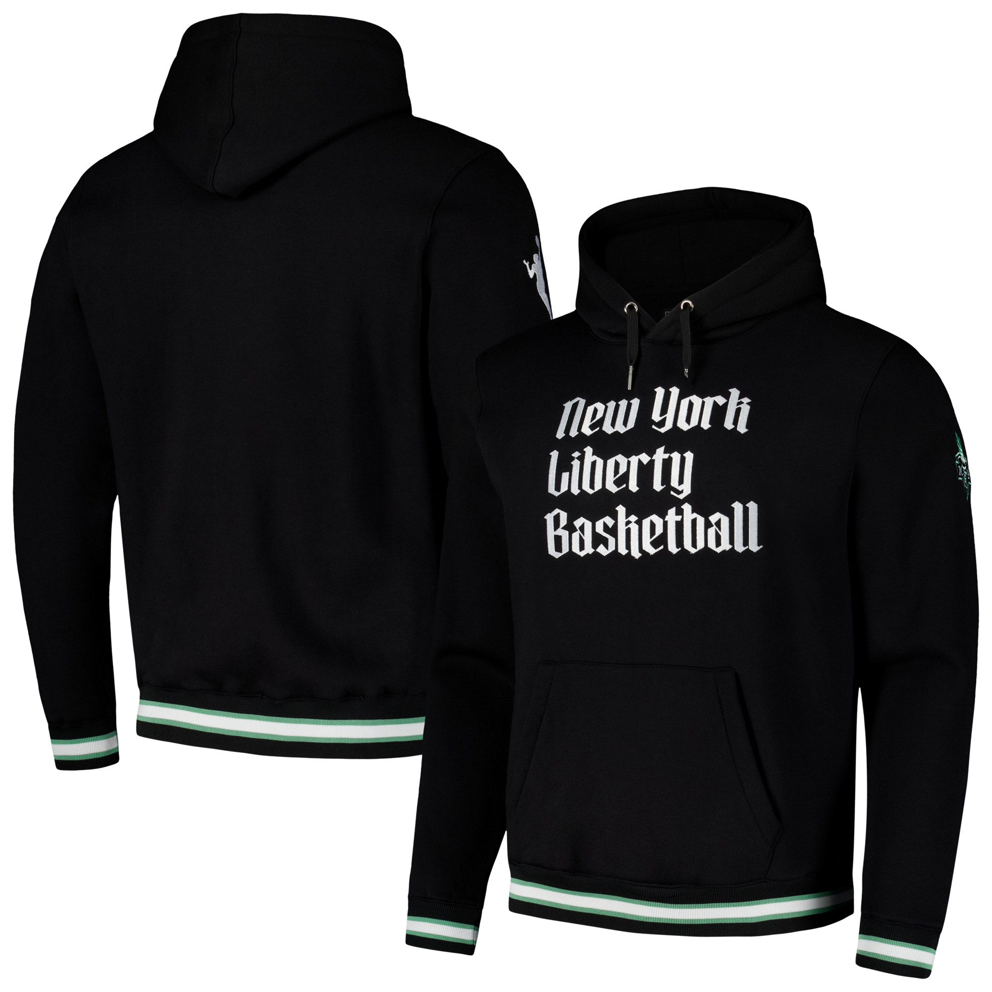 Unisex Black New York Liberty Premium Pullover Hoodie - Image 6
