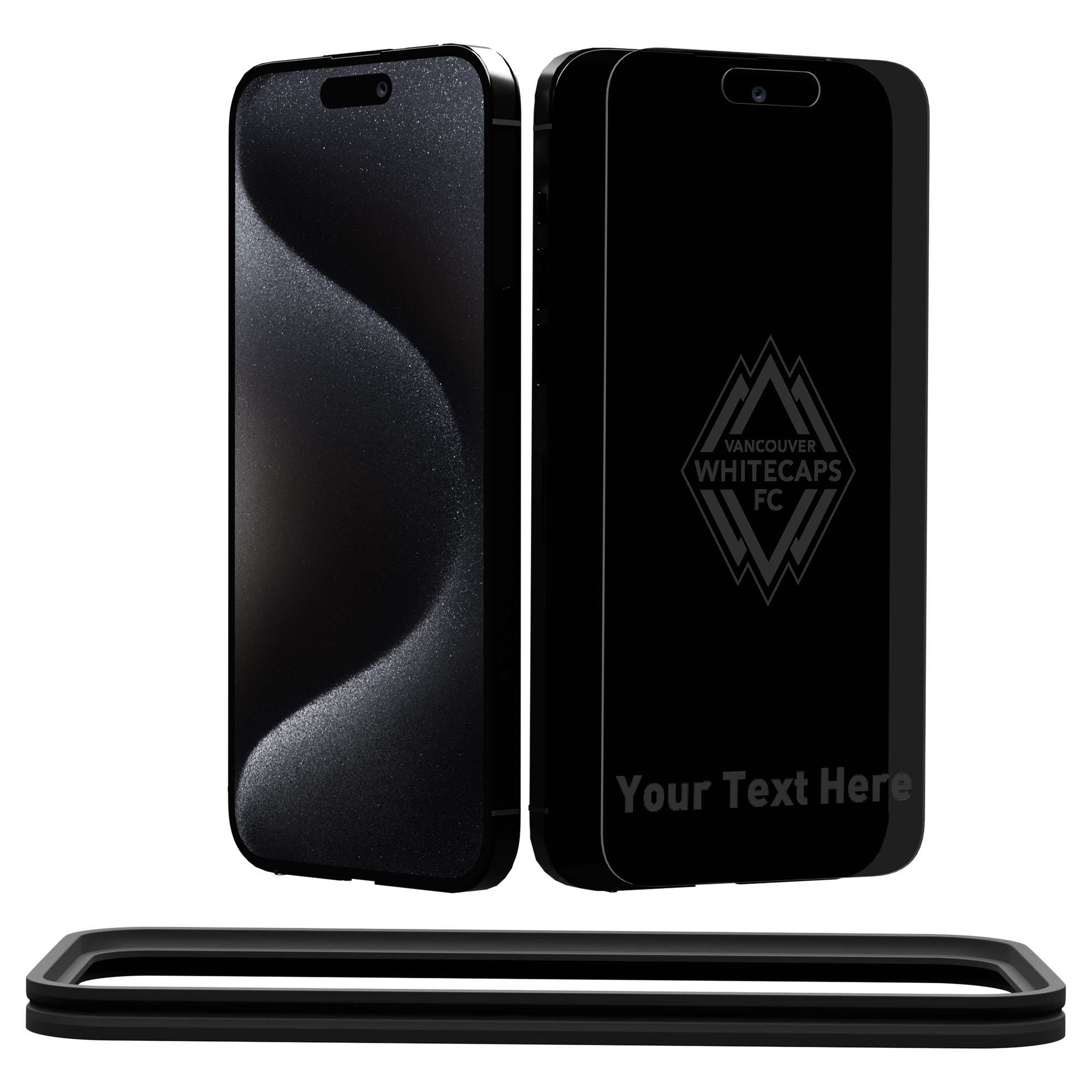 Keyscaper Vancouver Whitecaps FC Personalized iPhone Privacy Glass Screen Protector