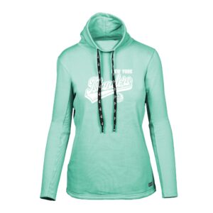 Women's Levelwear Mint New York Islanders Loop Sweep Pullover Hoodie