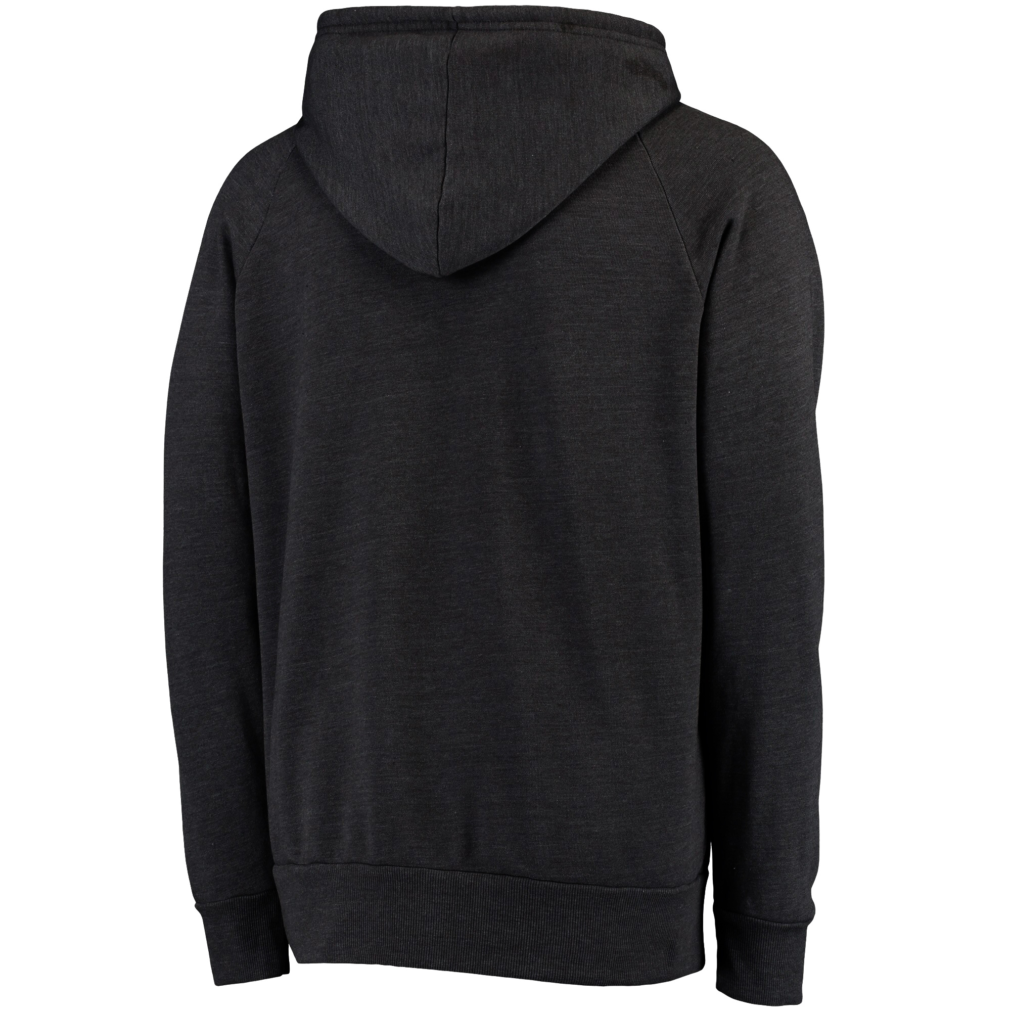 Men's Majestic Threads Black Detroit Lions Raglan Tri-Blend Pullover Hoodie - Image 4