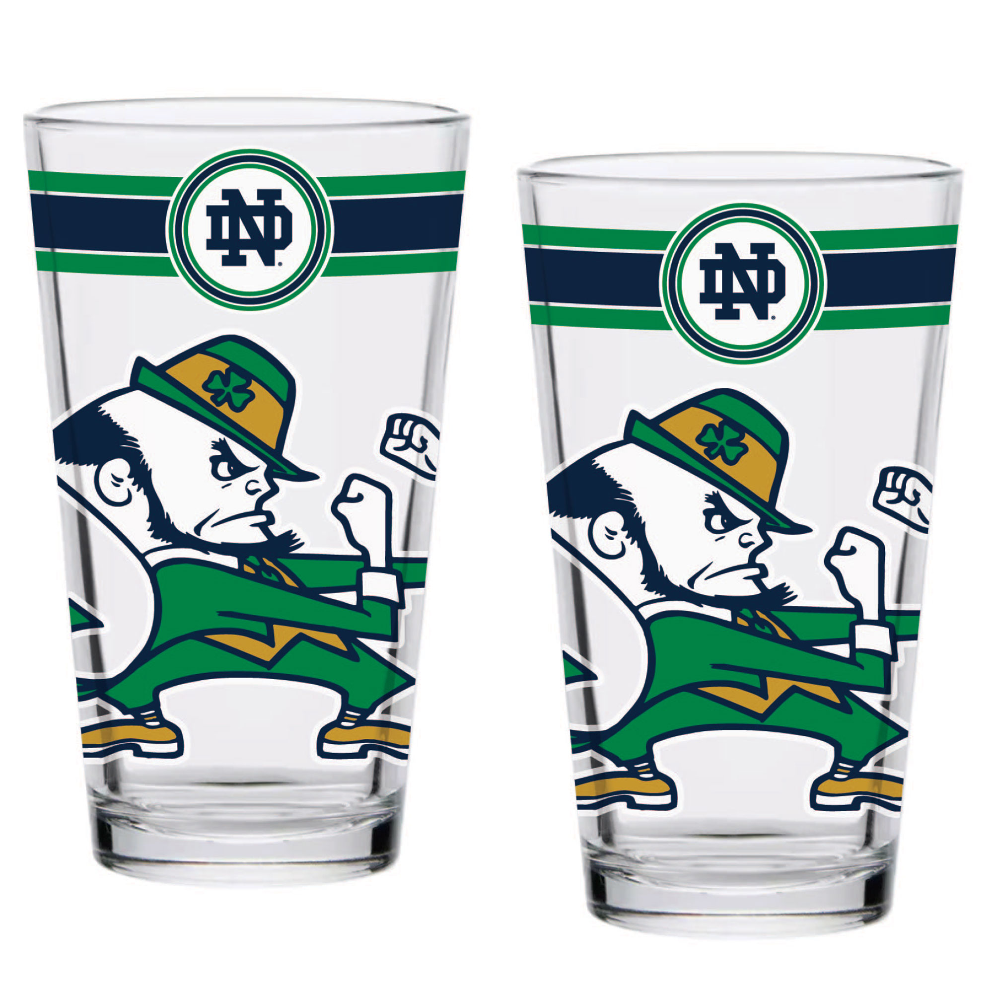 Notre Dame Fighting Irish 16oz. Classic Pint Glass Two-Pack - Image 3