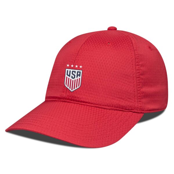 Men's Levelwear Red USWNT Matrix Insignia Core Adjustable Hat - Image 6