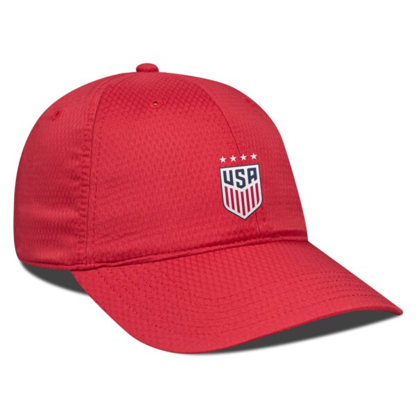 Men's Levelwear Red USWNT Matrix Insignia Core Adjustable Hat - Image 8