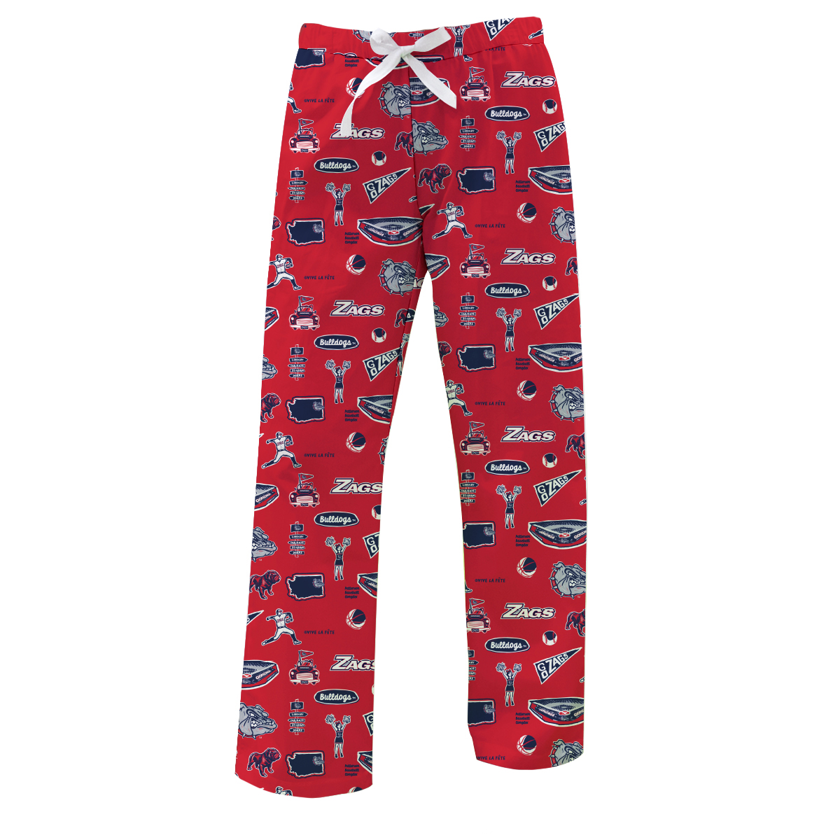 Women's Vive La Fete Red Gonzaga Bulldogs Impressions Lounge Pants