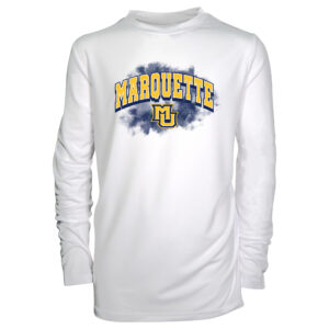Youth Garb White Marquette Golden Eagles Jessie Long Sleeve Sunshirt