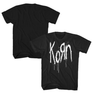 Men's Franchise Club Black Korn Drip Logo T-Shirt