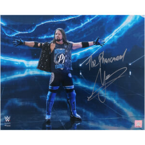 AJ Styles Autographed 16" x 20" Arms Out Photo with "The Phenomenal" Inscription