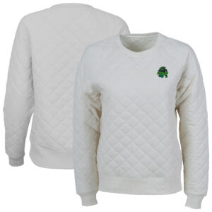 Women's Natural Eugene Emeralds Quilted Raglan Pullover Sweatshirt