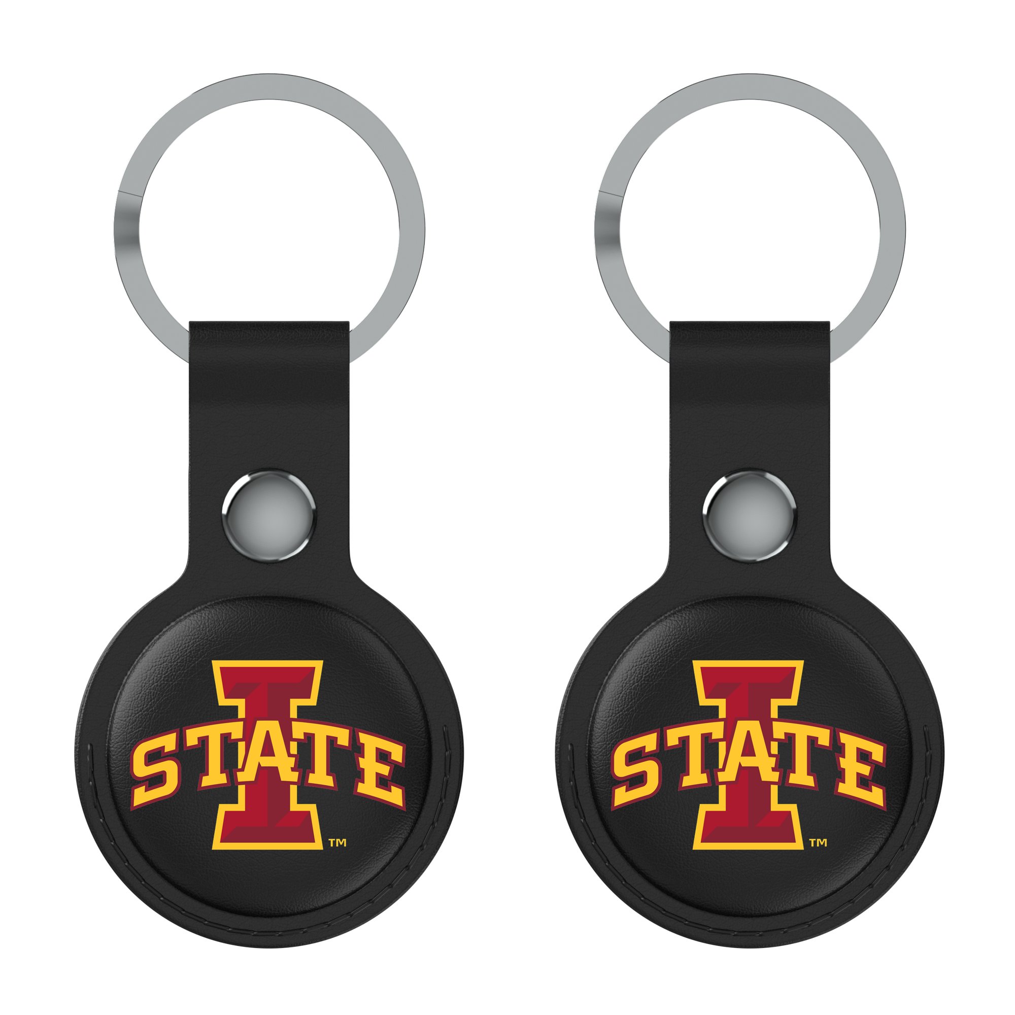 Keyscaper Black Iowa State Cyclones Two-Pack AirTag Holders