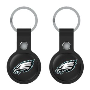Keyscaper Black Philadelphia Eagles Two-Pack AirTag Holders
