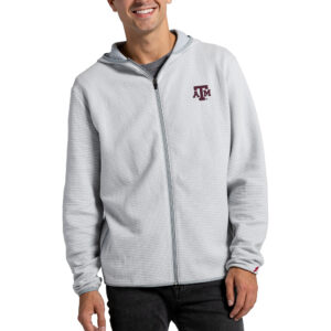 Men's League Collegiate Wear Gray Texas A&M Aggies Summit Full-Zip Hoodie