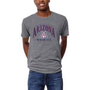 Men's League Collegiate Wear Heather Gray Arizona Wildcats Victory Falls Tri-Blend T-Shirt