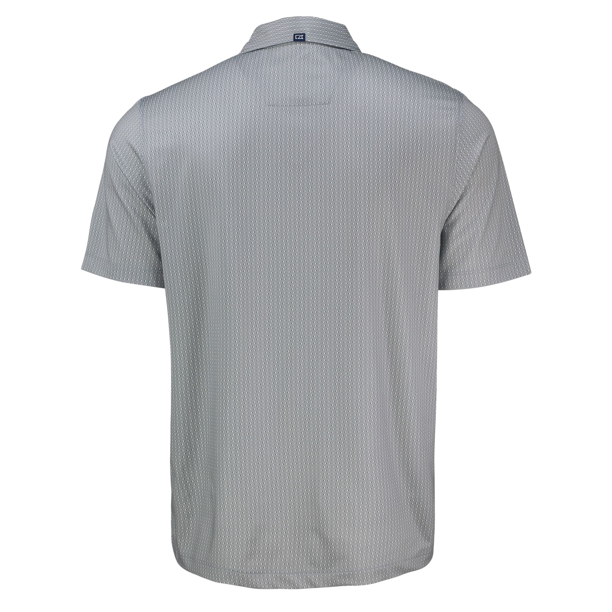 Men's Cutter & Buck Gray Washington Commanders Pike Eco Shadow Check Print Recycled Polo - Image 4