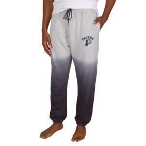 Men's Concepts Sport Gray/Charcoal Indiana Pacers Dusk Dip Dye Lightweight French Terry Lounge Pants