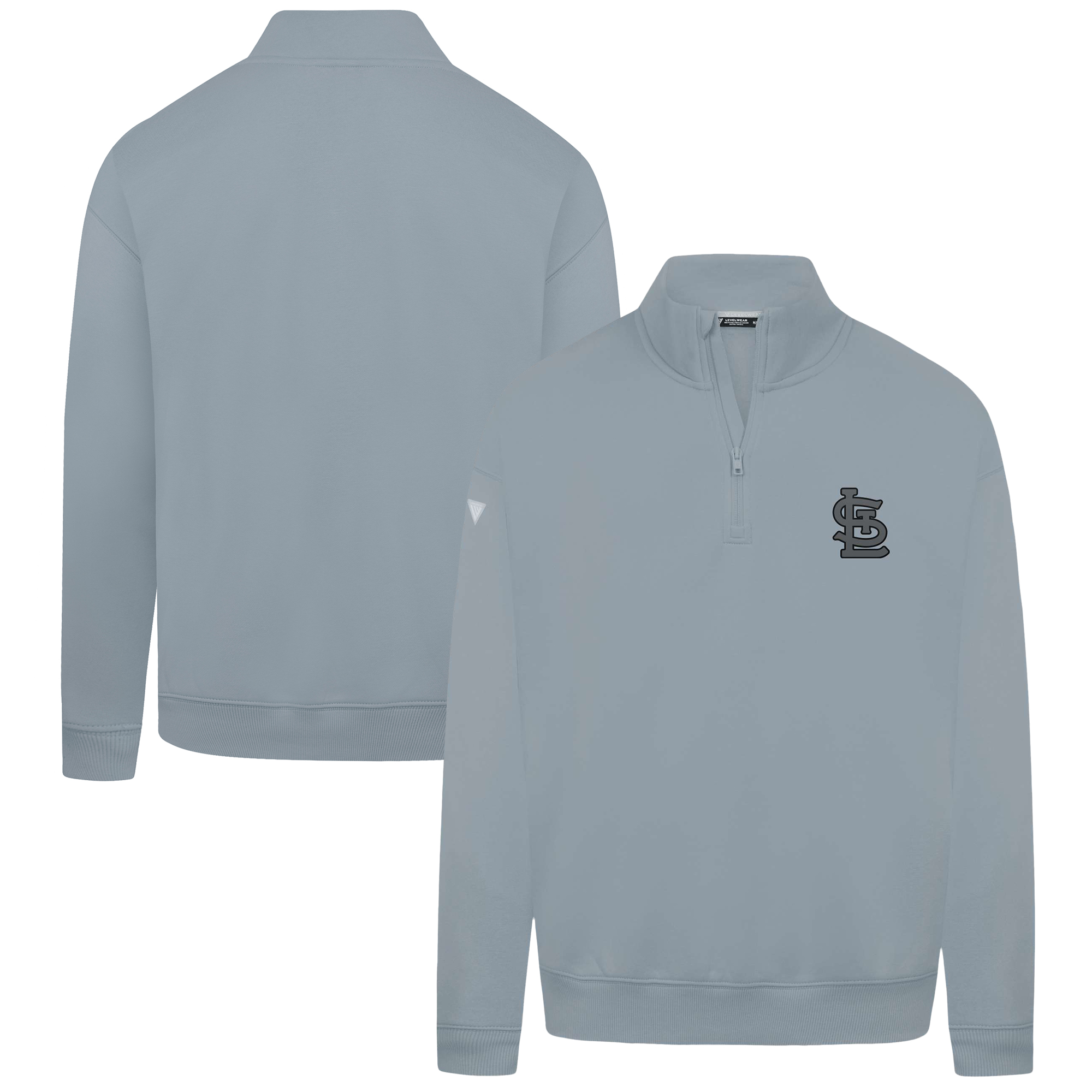 Men's Levelwear Gray St. Louis Cardinals Murray Nightfall Quarter-Zip Top
