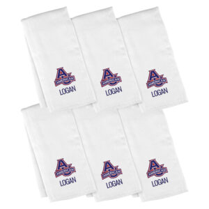 Infant Chad & Jake American University Eagles Personalized Burp Cloth 6-Pack Set