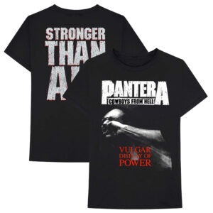 Men's Franchise Club  Black Pantera Vulgar Display of Power T-Shirt