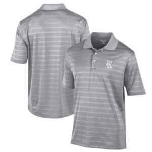 Men's Champion Gray Rice Owls Textured Solid Polo
