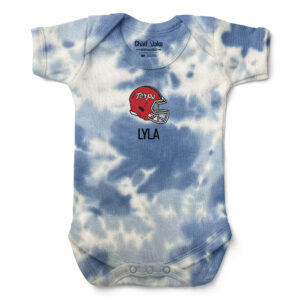 Newborn & Infant Chad & Jake Blue Maryland Terrapins Personalized Tie-Dye Bodysuit