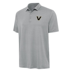 Men's Antigua Gray Vanderbilt Commodores Reprocess Polo