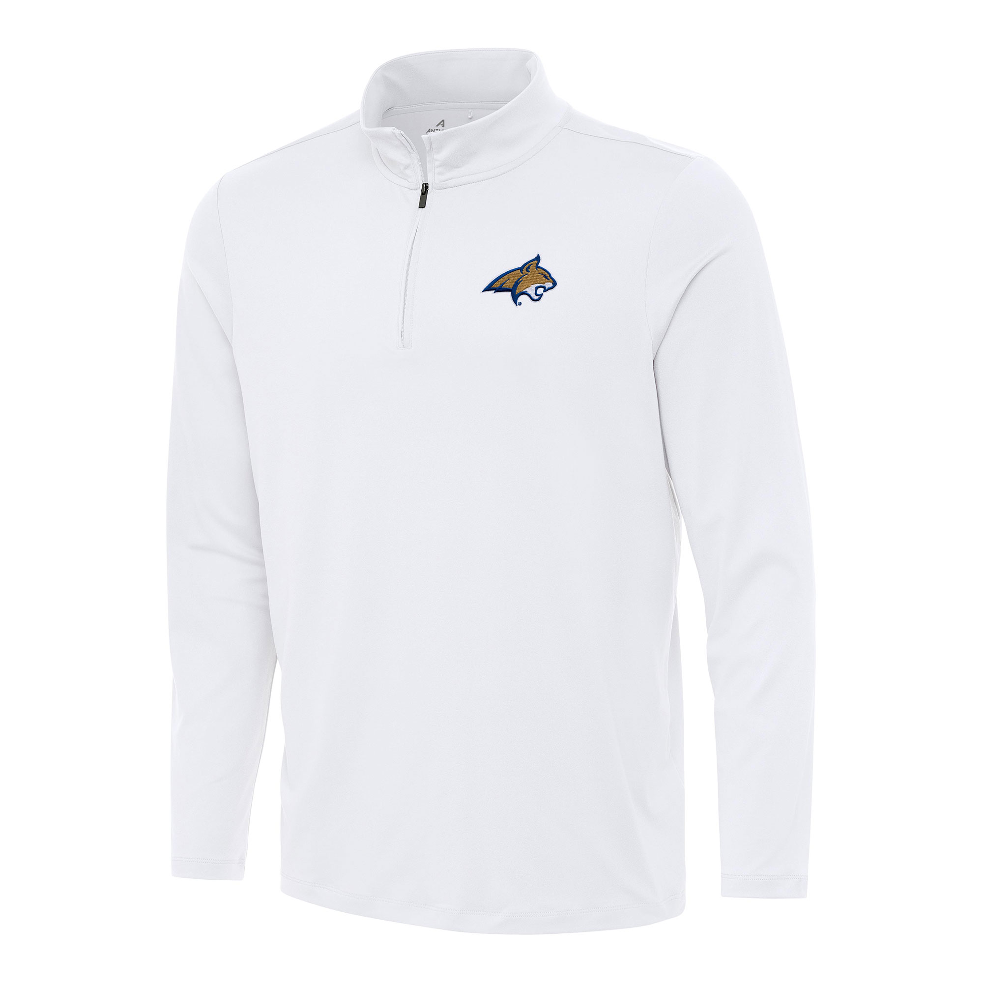 Men's Antigua White Montana State Bobcats Reprocess Quarter-Zip Top