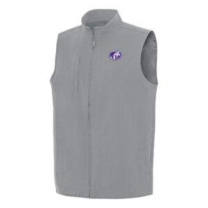 Men's Antigua Gray North Alabama Lions Regard Full-Zip Vest