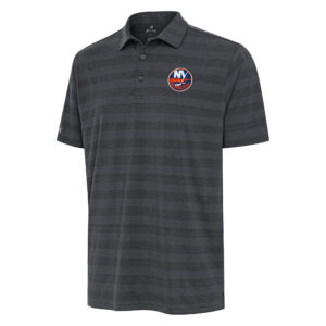Men's Antigua Charcoal New York Islanders Tunnel Polo