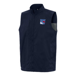 Men's Antigua  Navy New York Rangers Brisk Full-Zip Vest